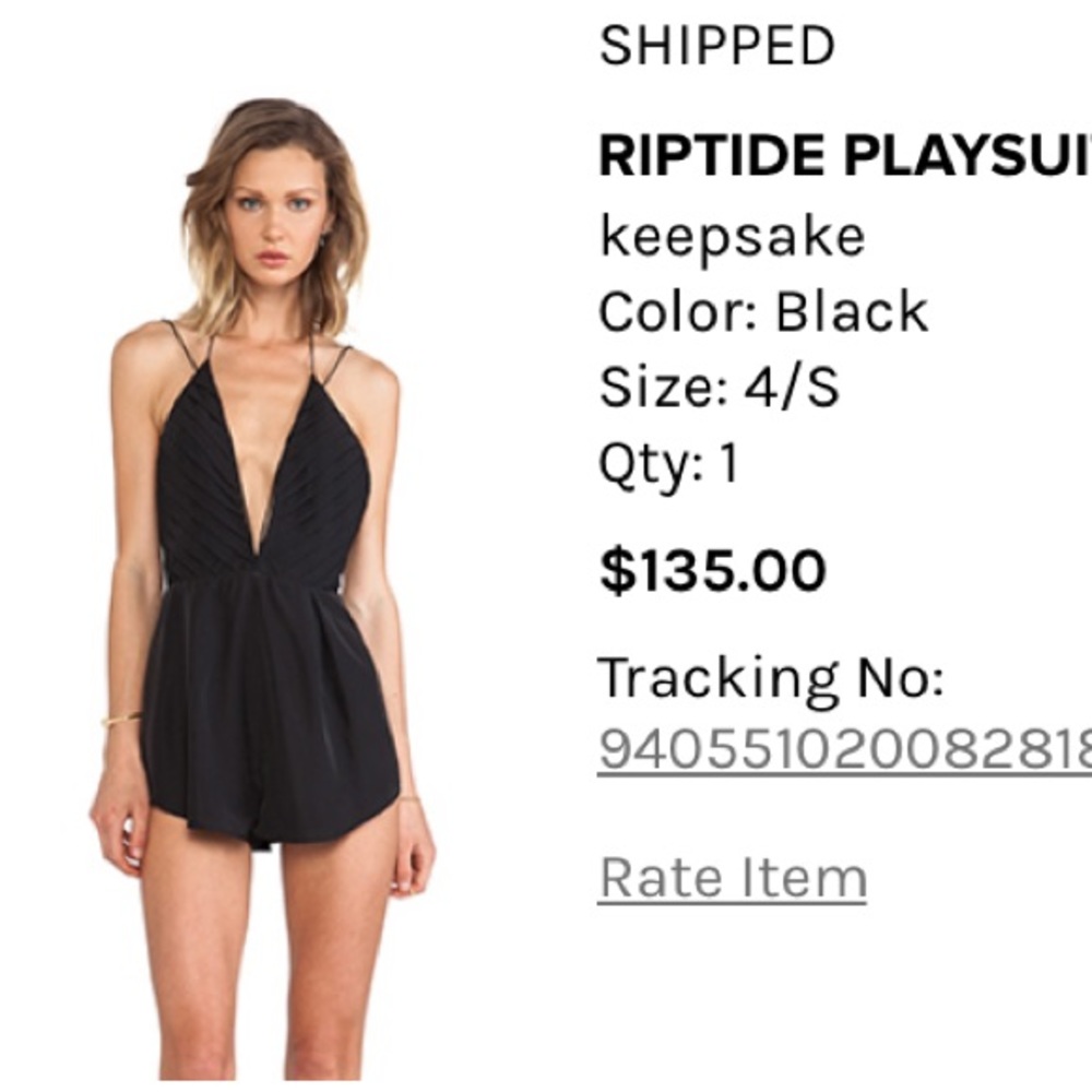 Revolve black romper